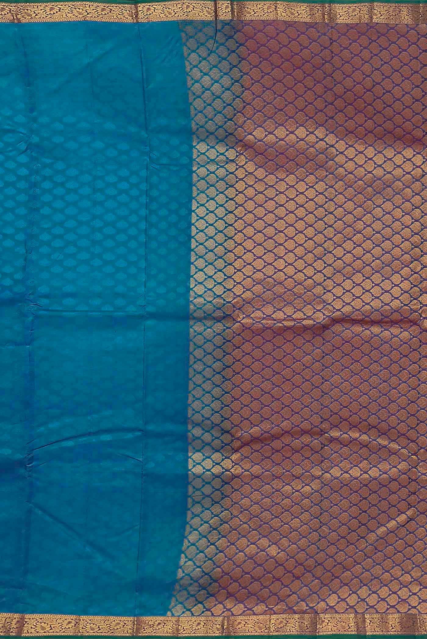 Blue Kanchipuram Silk Saree