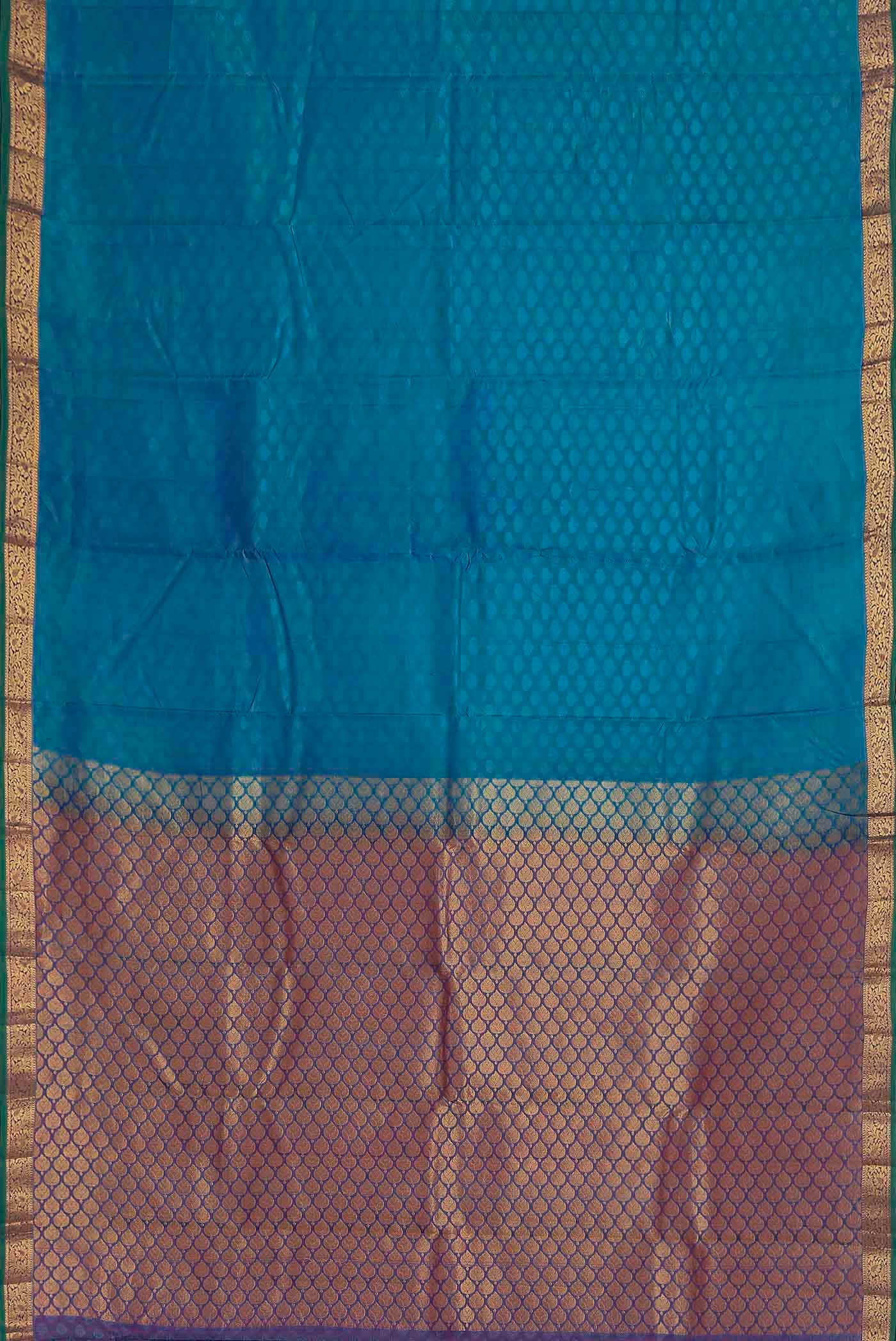 Blue Kanchipuram Silk Saree