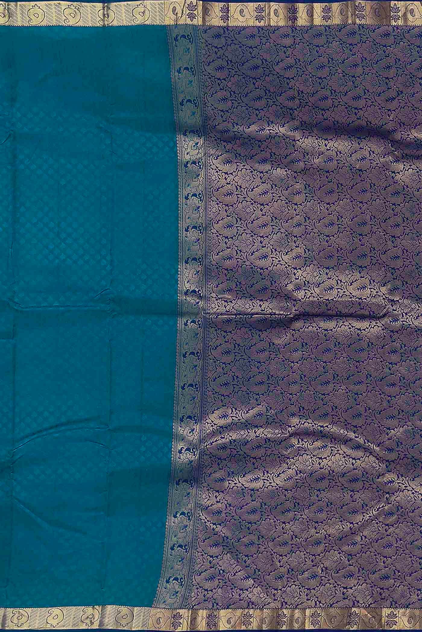Blue Kanchipuram Silk Saree