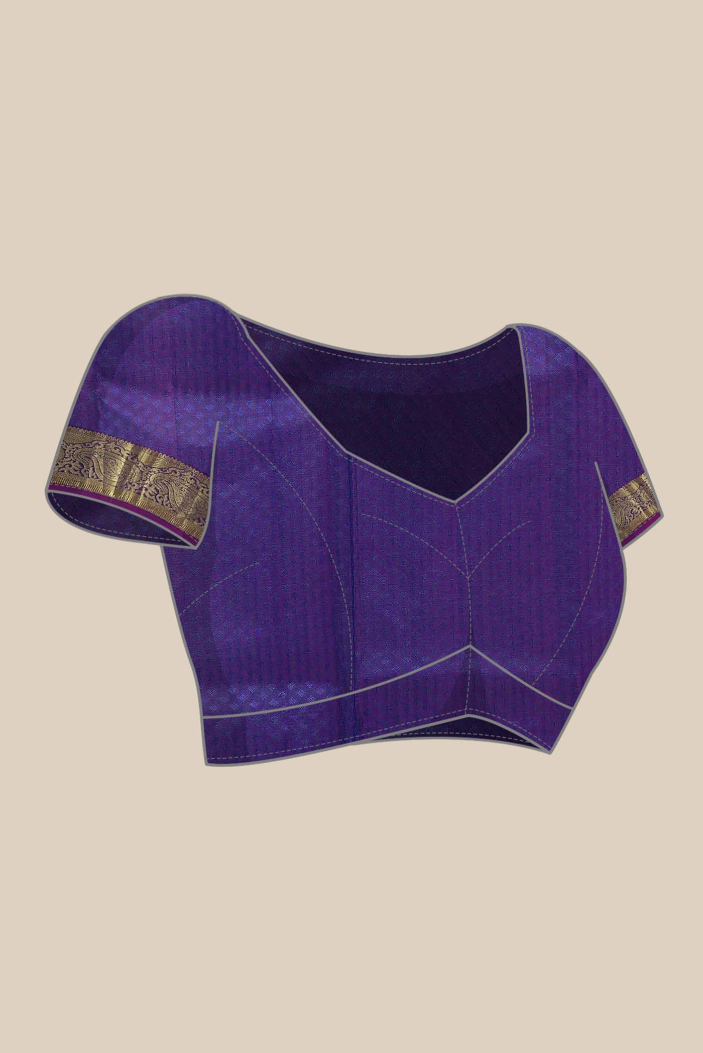 Blue Kanchipuram Silk Saree