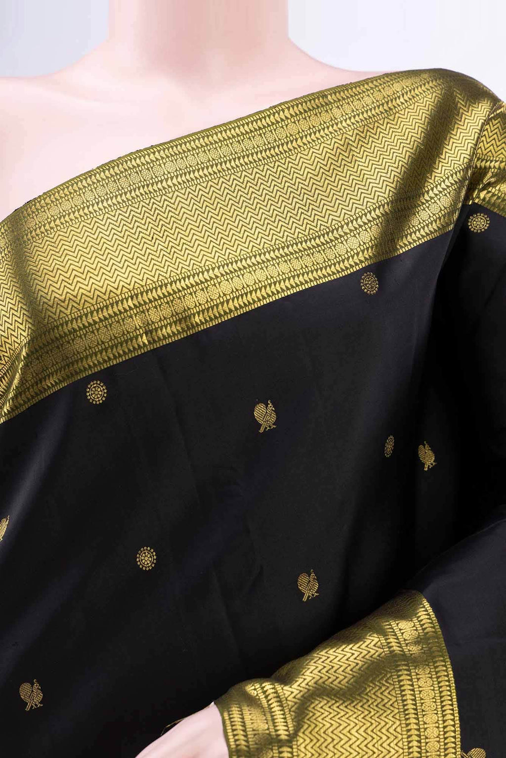 Black Kanchipuram Saree