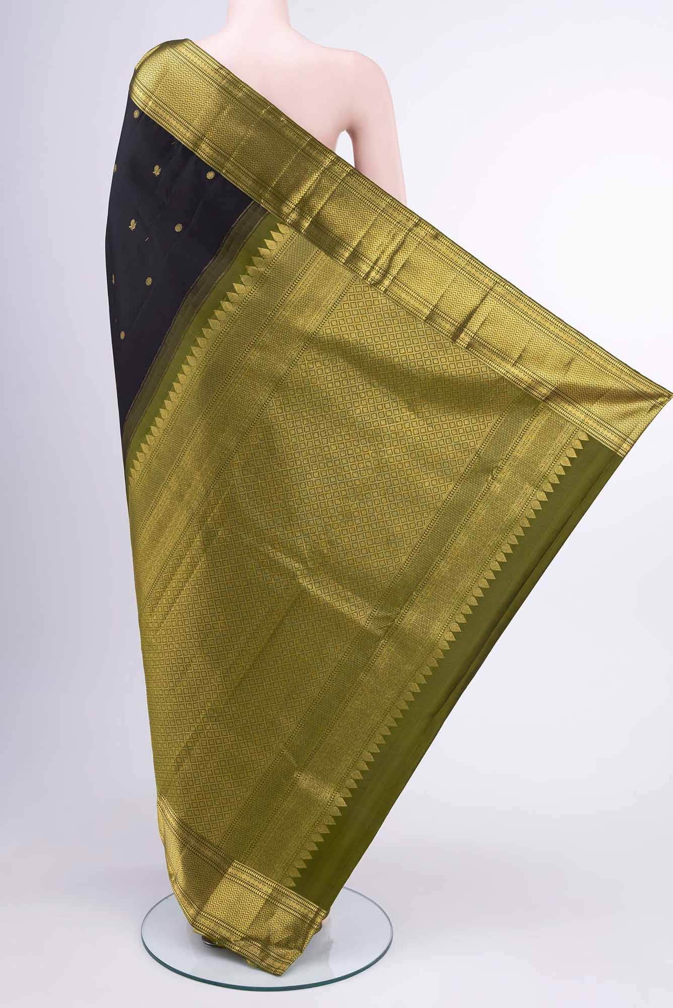 Black Kanchipuram Saree