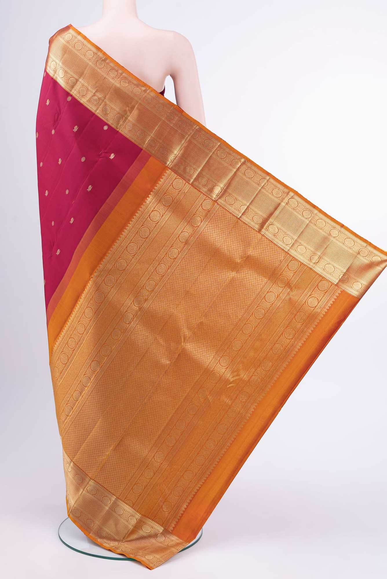 Dark Pink Kanchipuram Saree