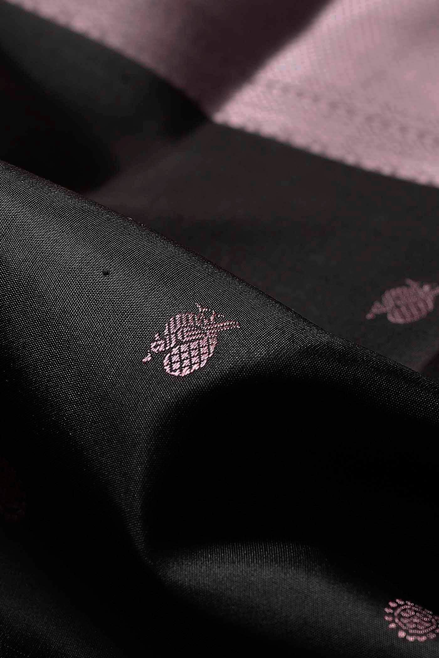 Black Kanchipuram Silk Saree