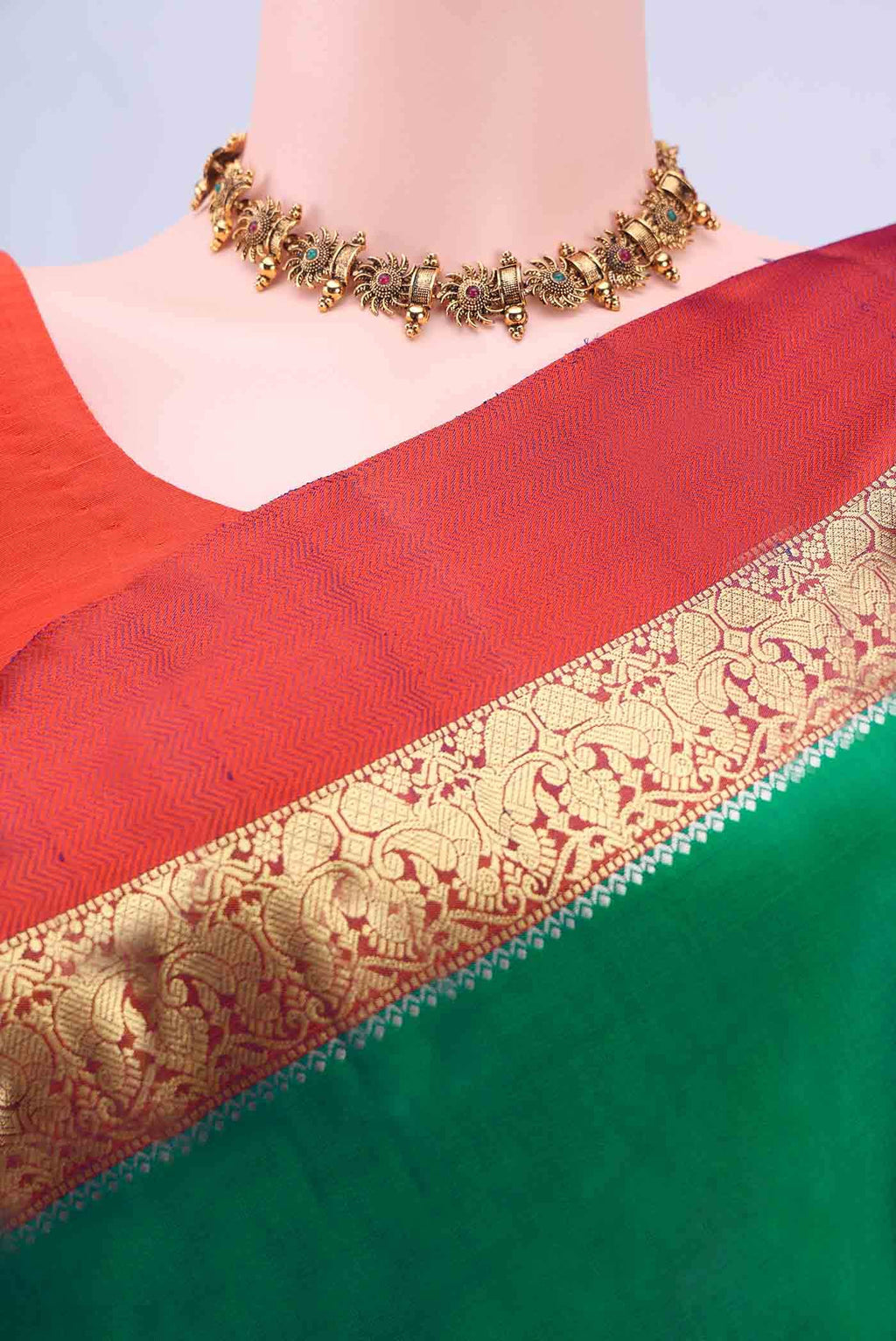 Green Kanchipuram Silk Saree
