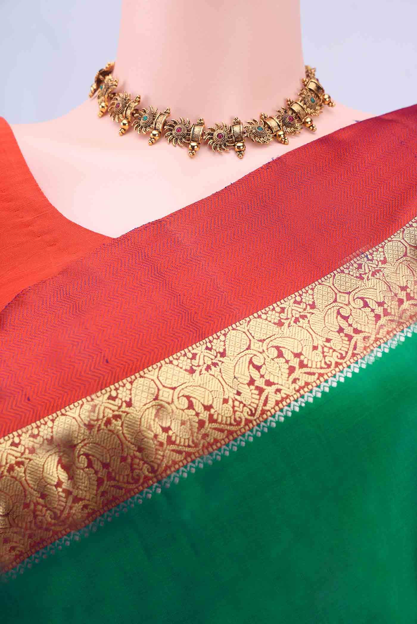 Green Kanchipuram Silk Saree