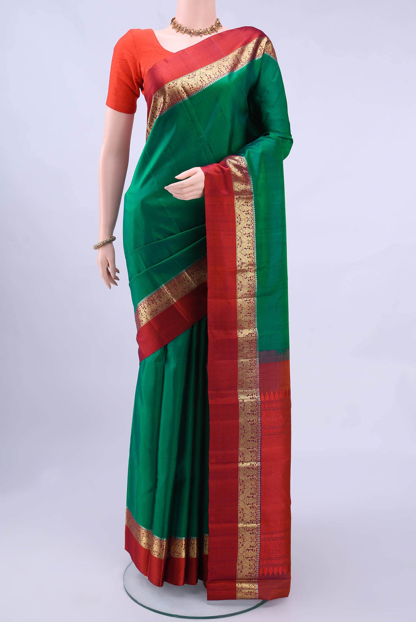 Green Kanchipuram Silk Saree