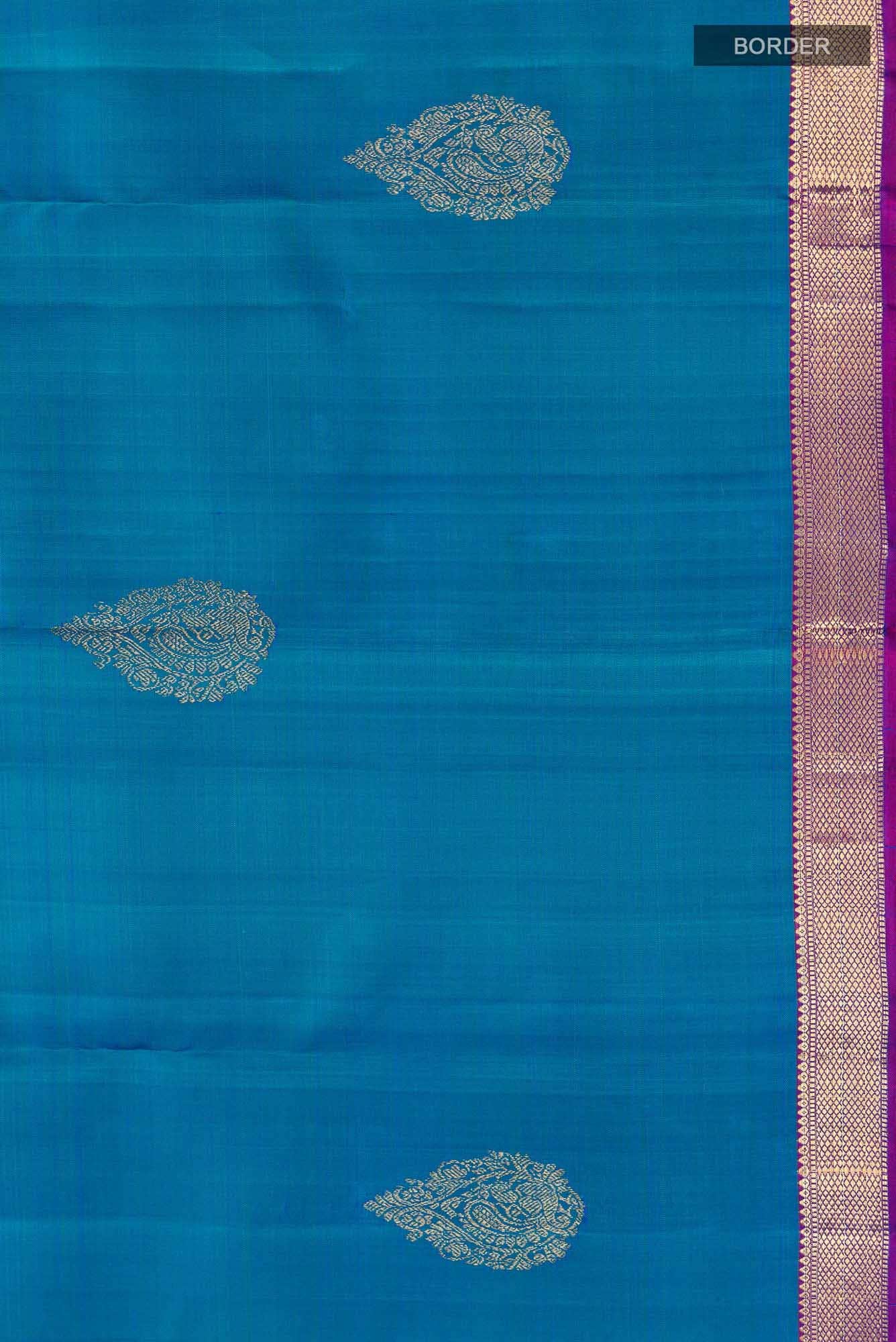 Blue Kanchipuram Saree