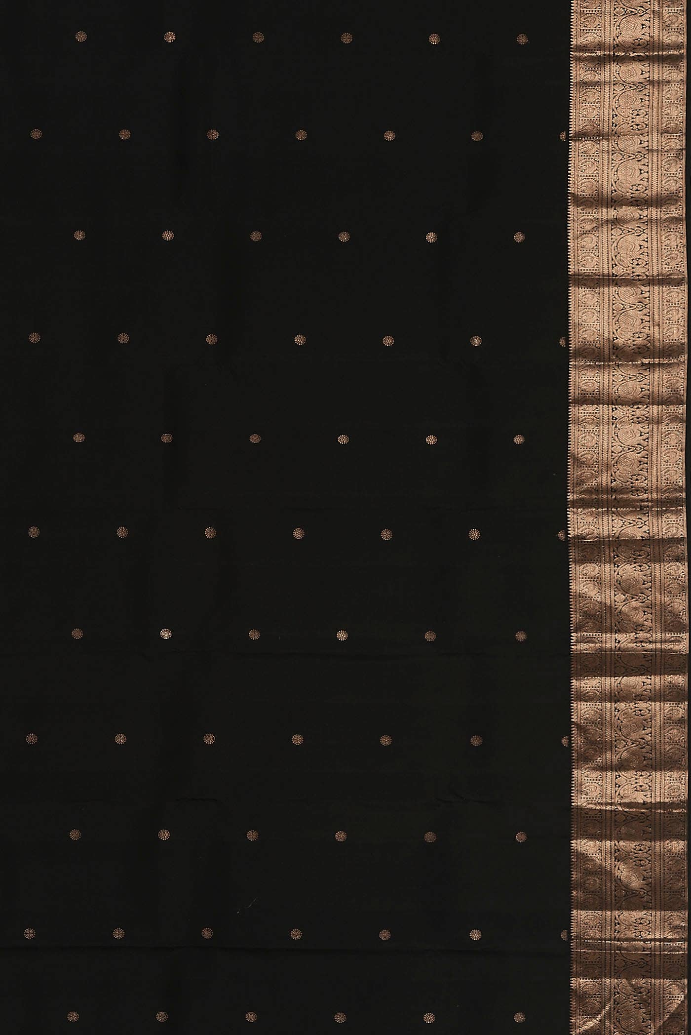 Black Kanchipuram Silk Saree