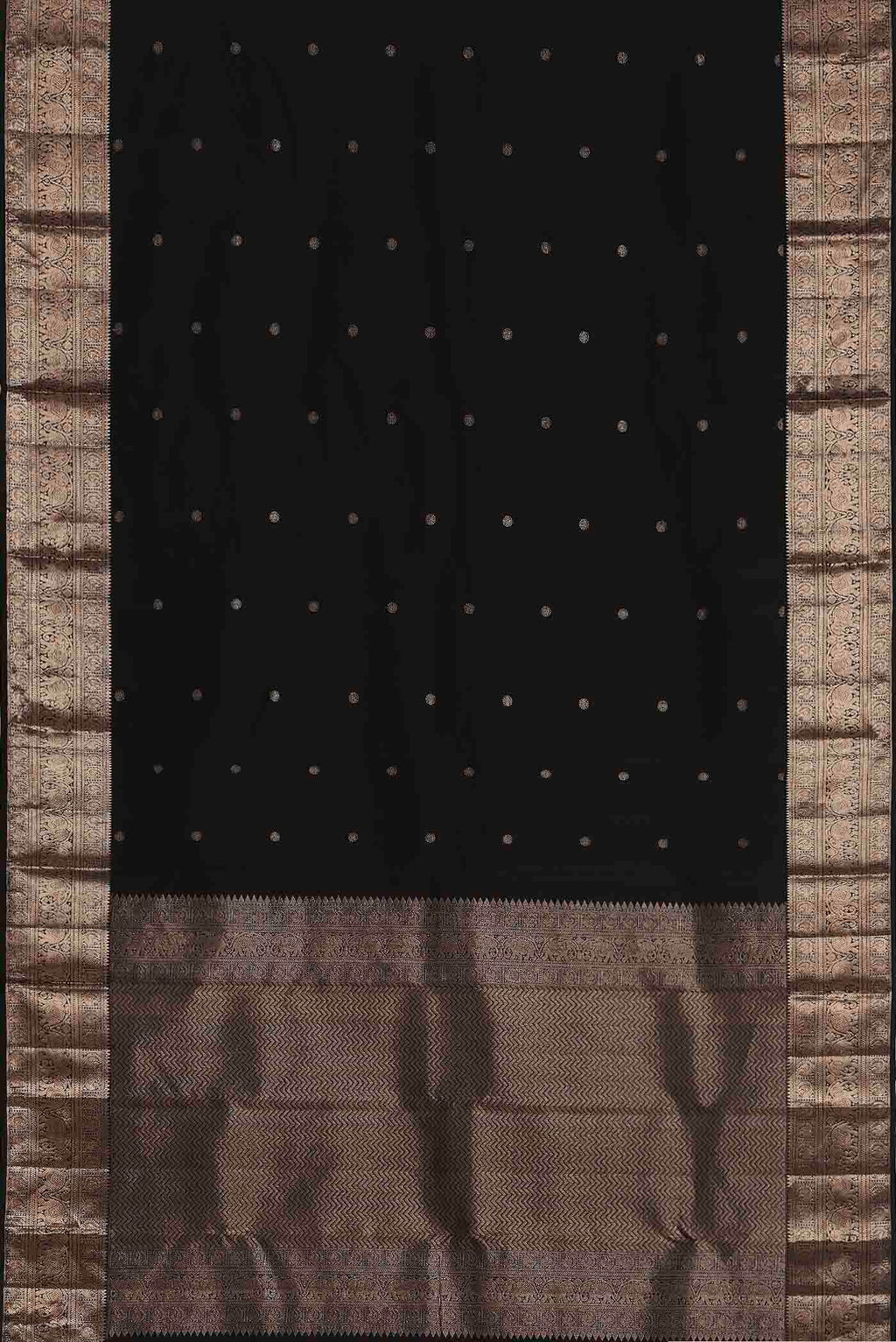 Black Kanchipuram Silk Saree