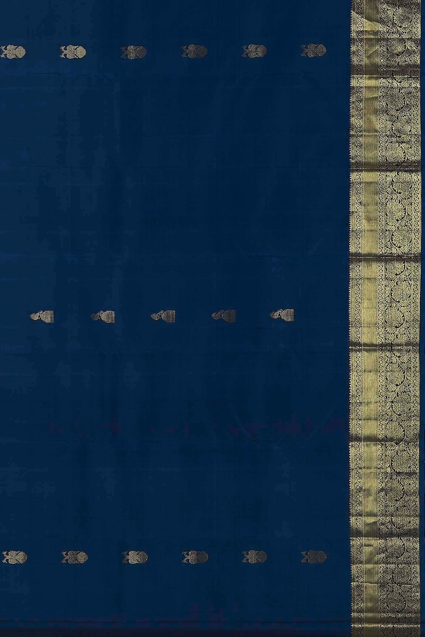Blue Kanchipuram Silk Saree