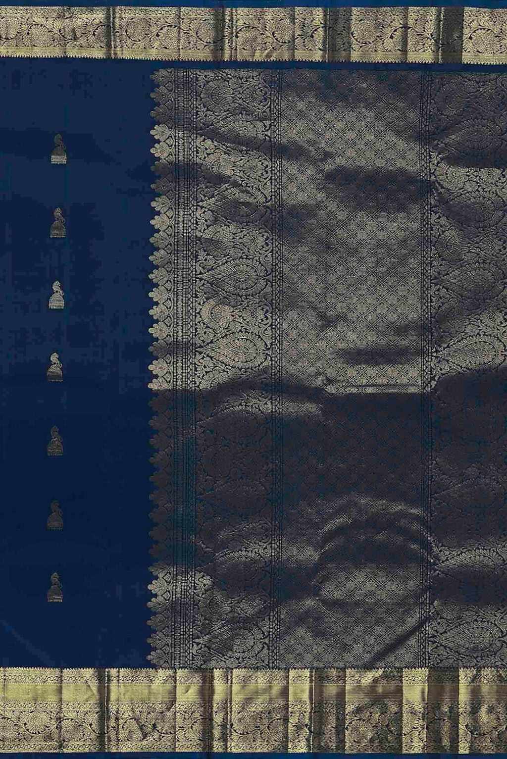 Blue Kanchipuram Silk Saree