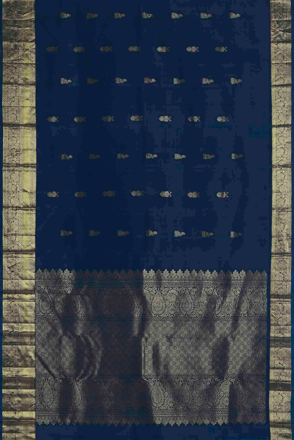 Blue Kanchipuram Silk Saree