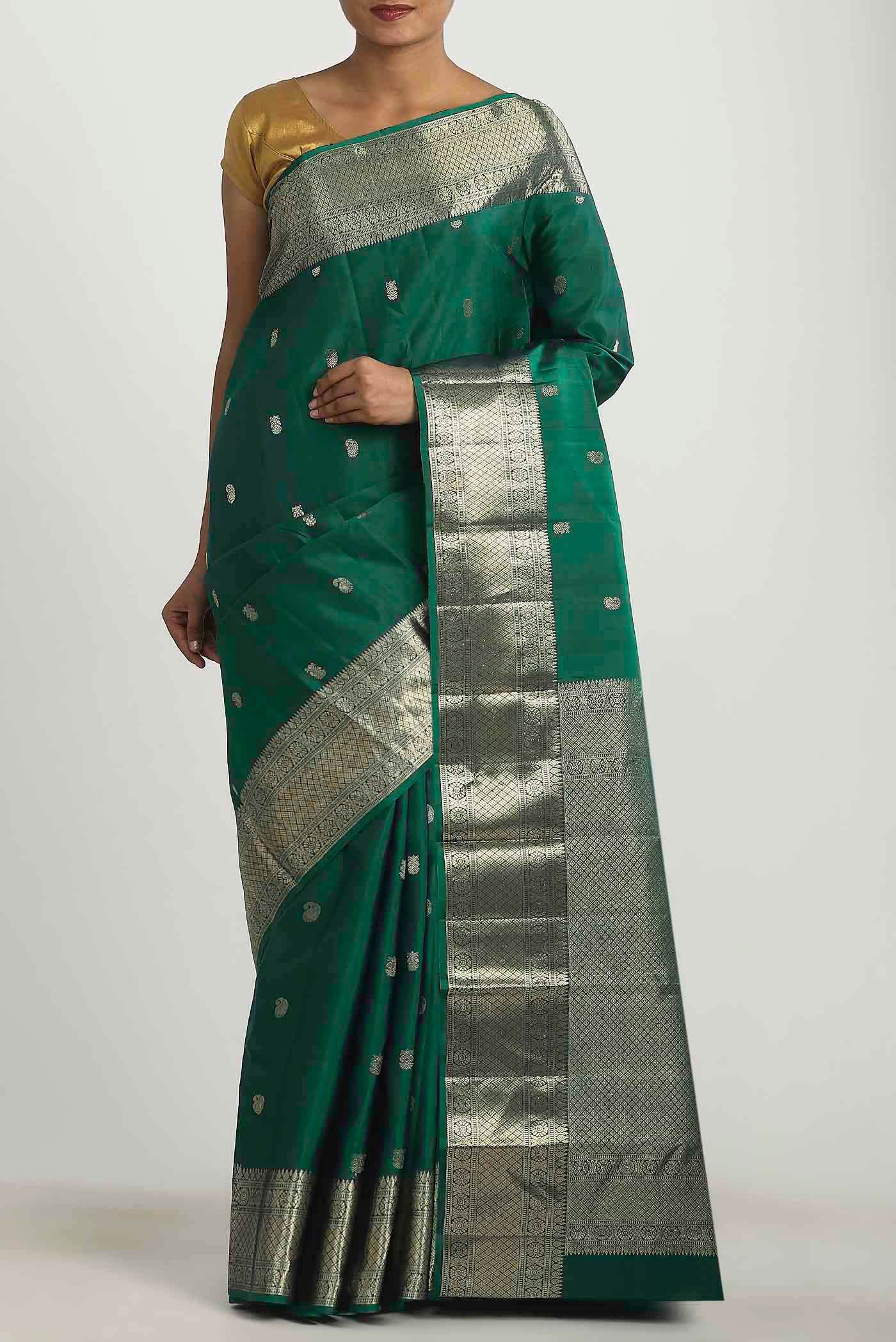 Green Kanchipuram Silk Saree