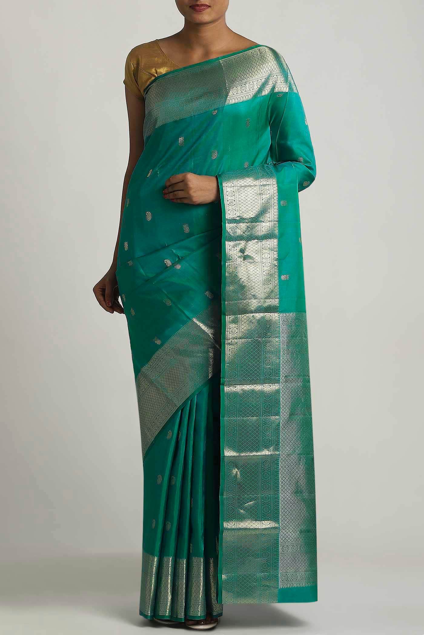 Green Kanchipuram Silk Saree
