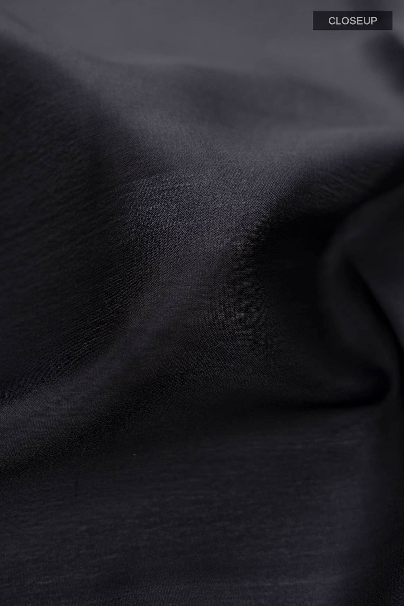 Black Mysore Crepe Saree