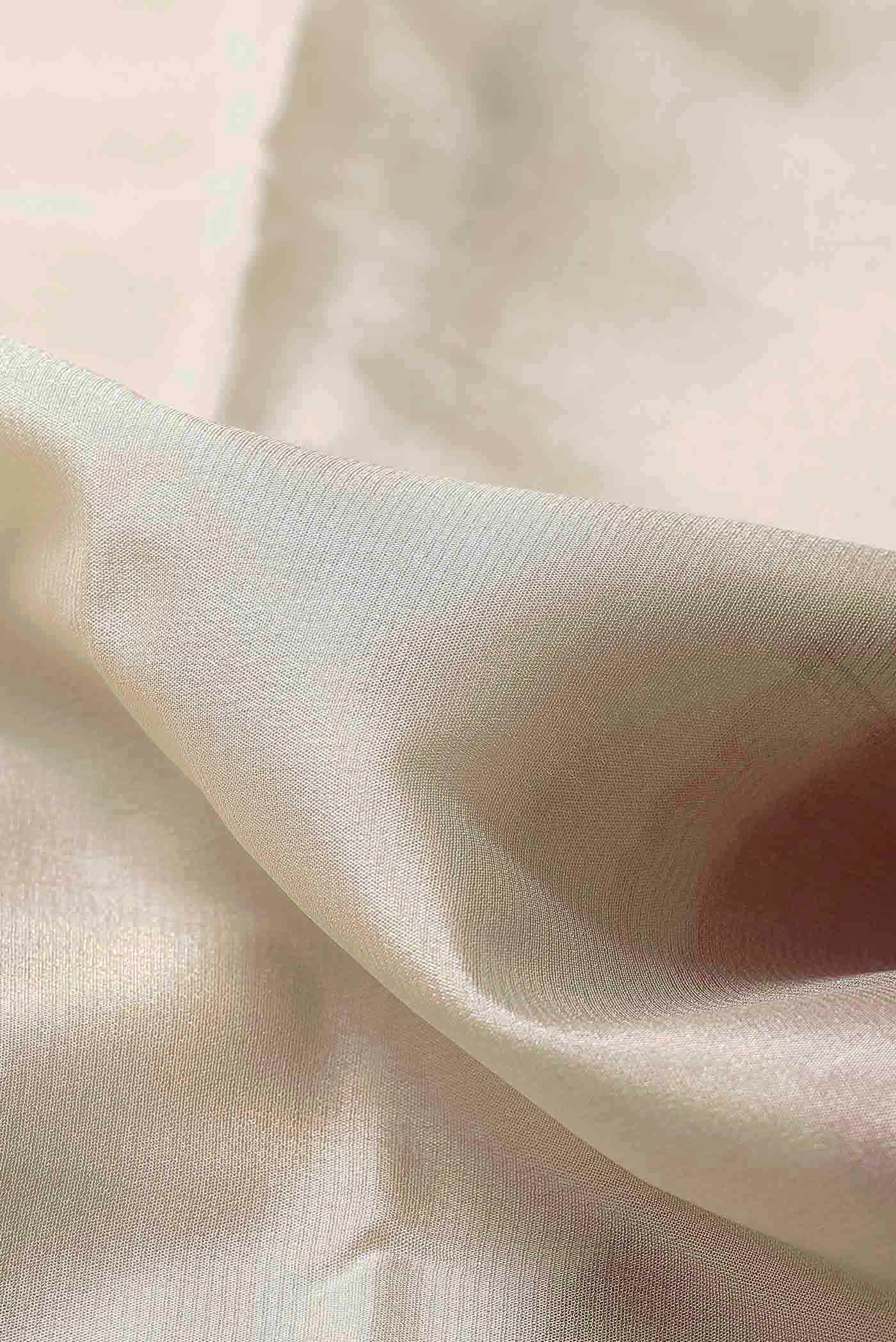 Cream Mysore Crepe Saree