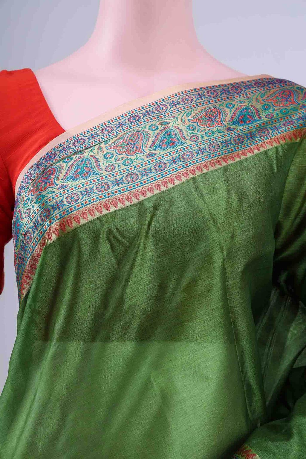 Green Banarasi Saree