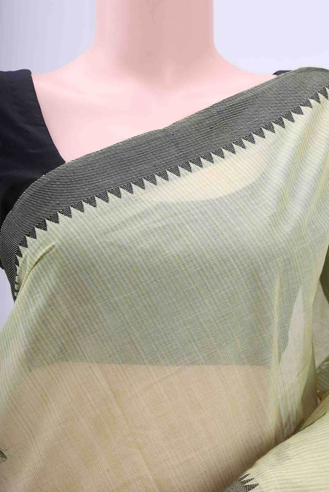 Acid Green Kanchi Cotton Saree