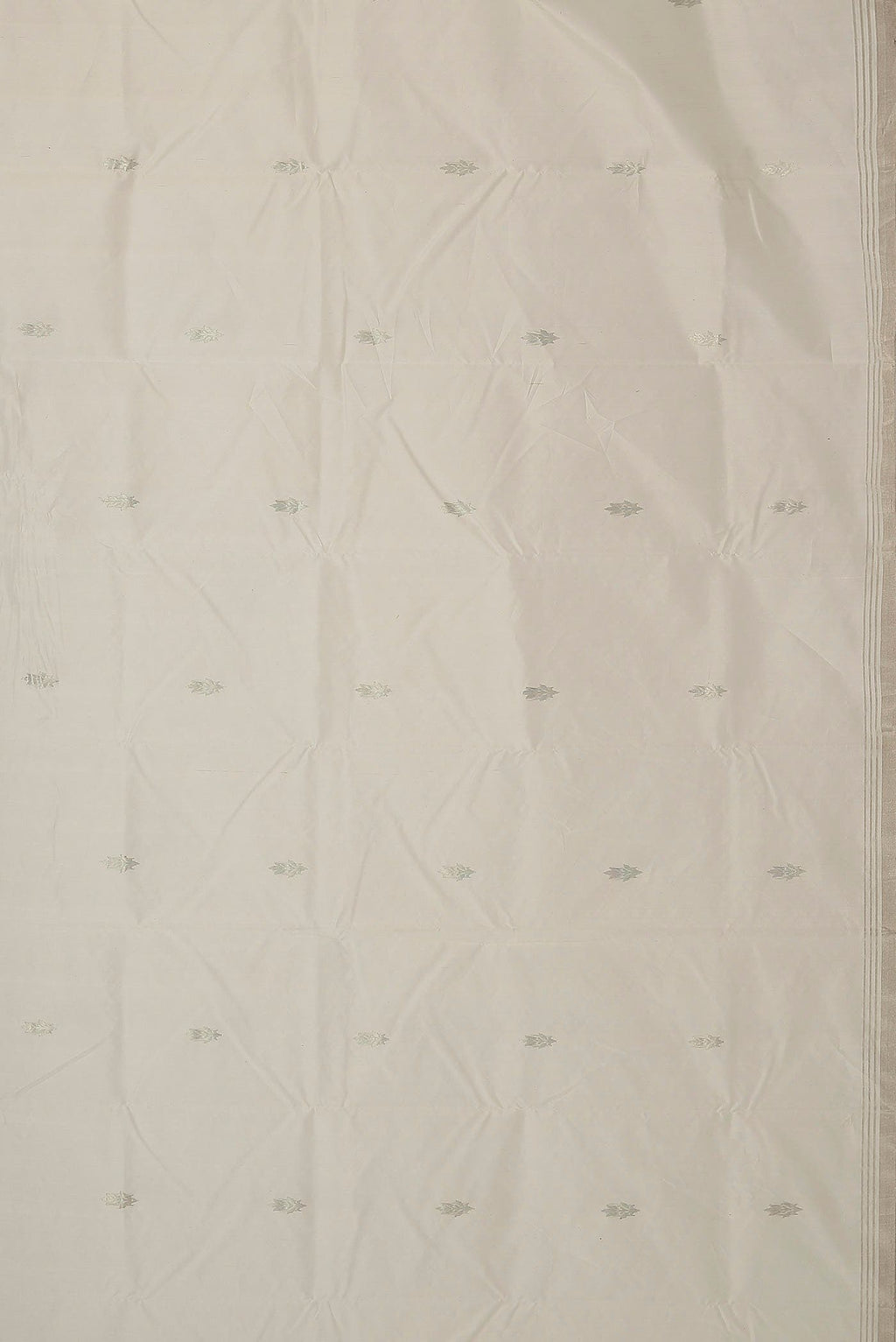 Off White Chanderi Silk Cotton Saree
