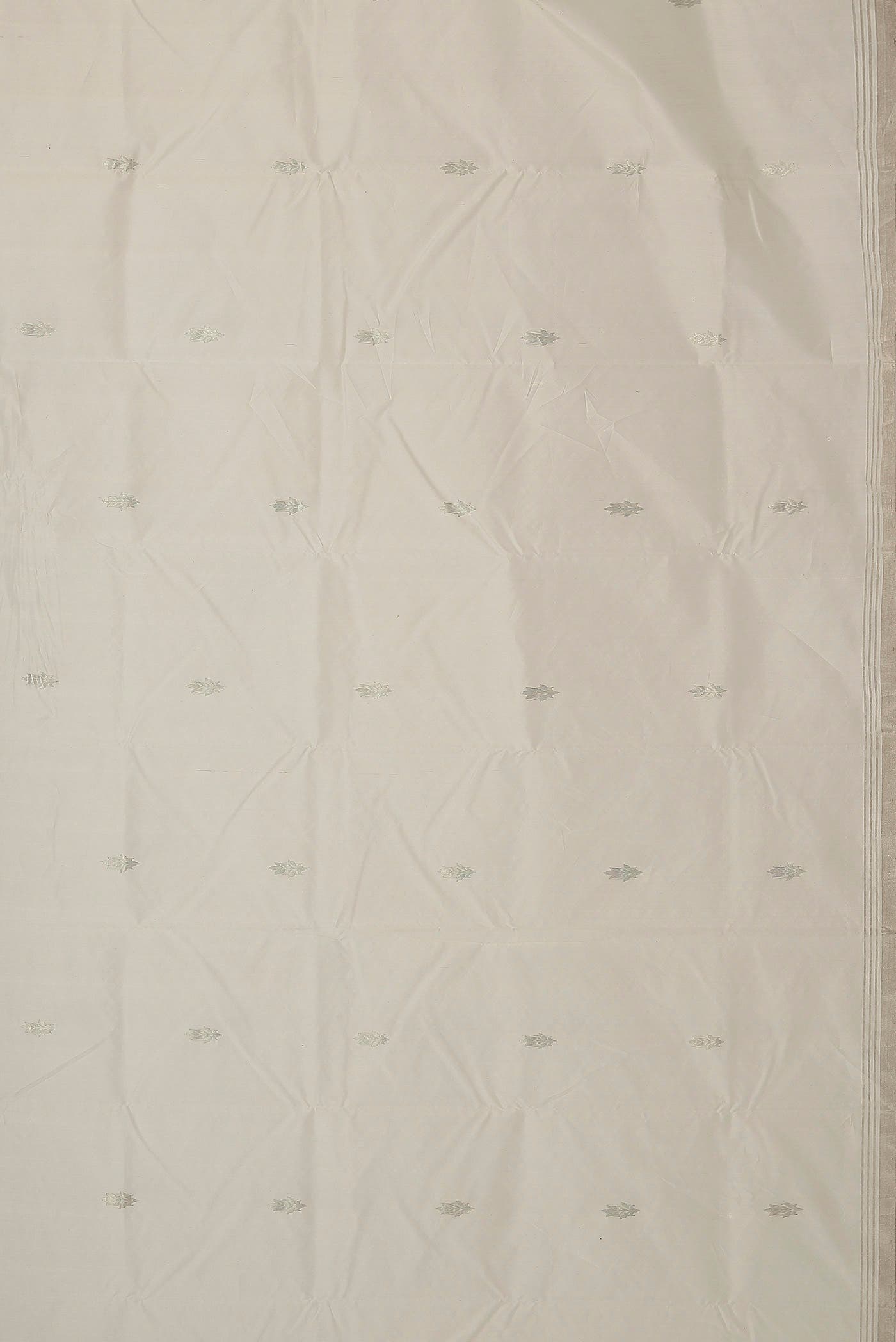 Off White Chanderi Silk Cotton Saree
