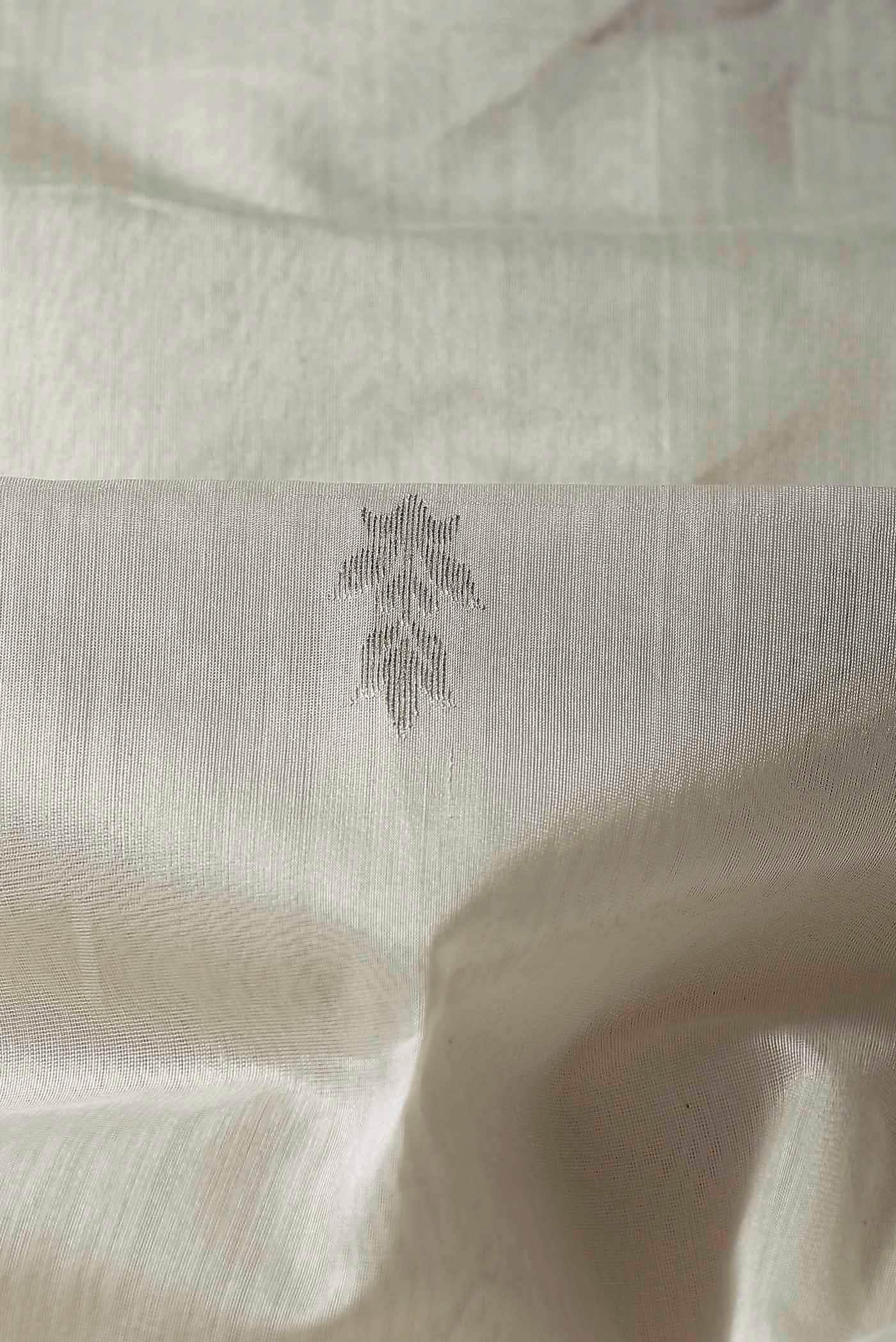 Off White Chanderi Silk Cotton Saree