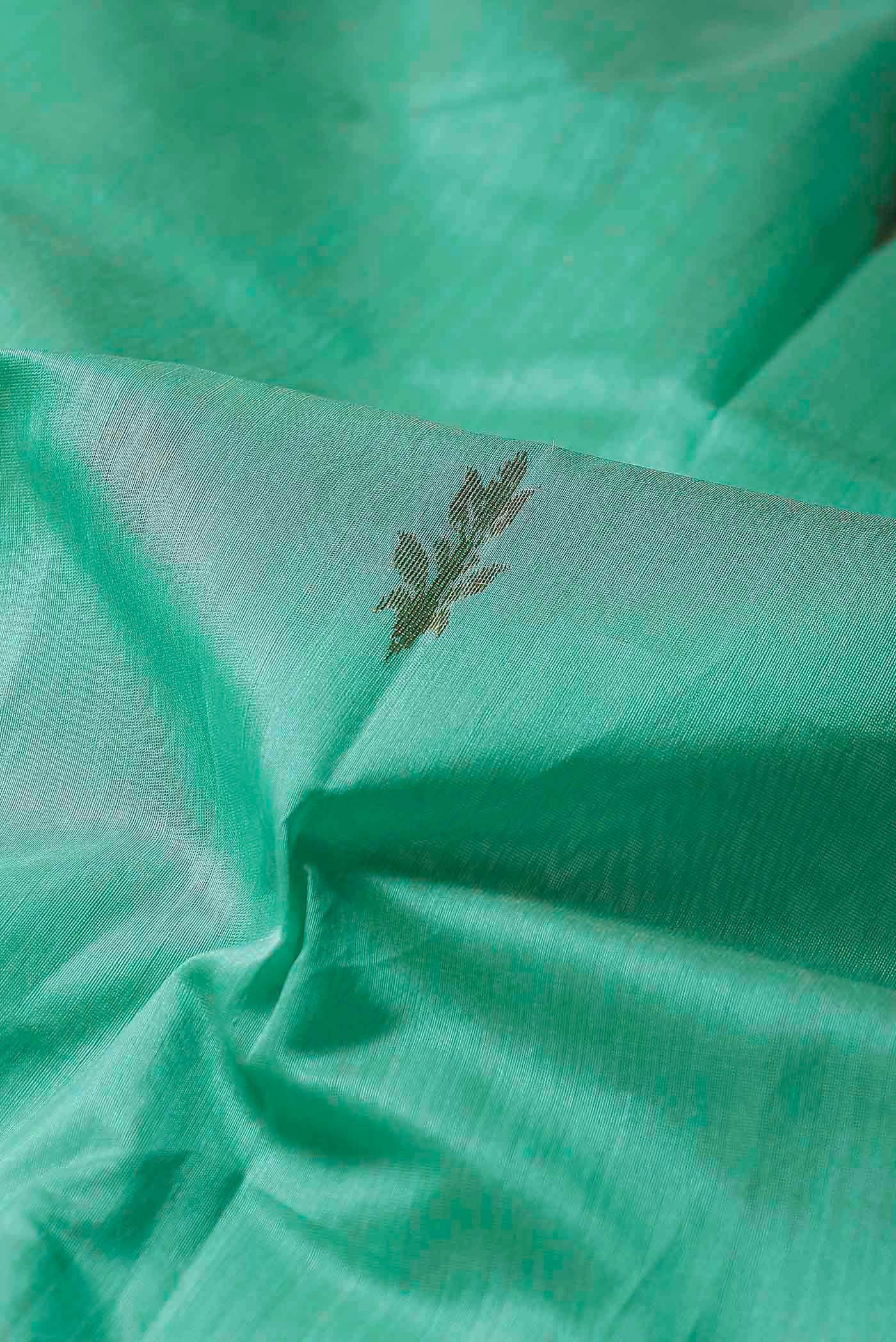 Green Chanderi Silk Cotton Saree