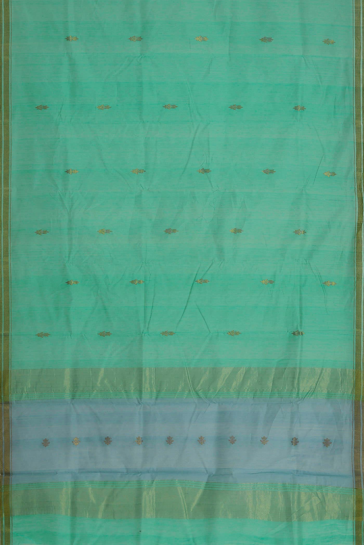 Green Chanderi Silk Cotton Saree