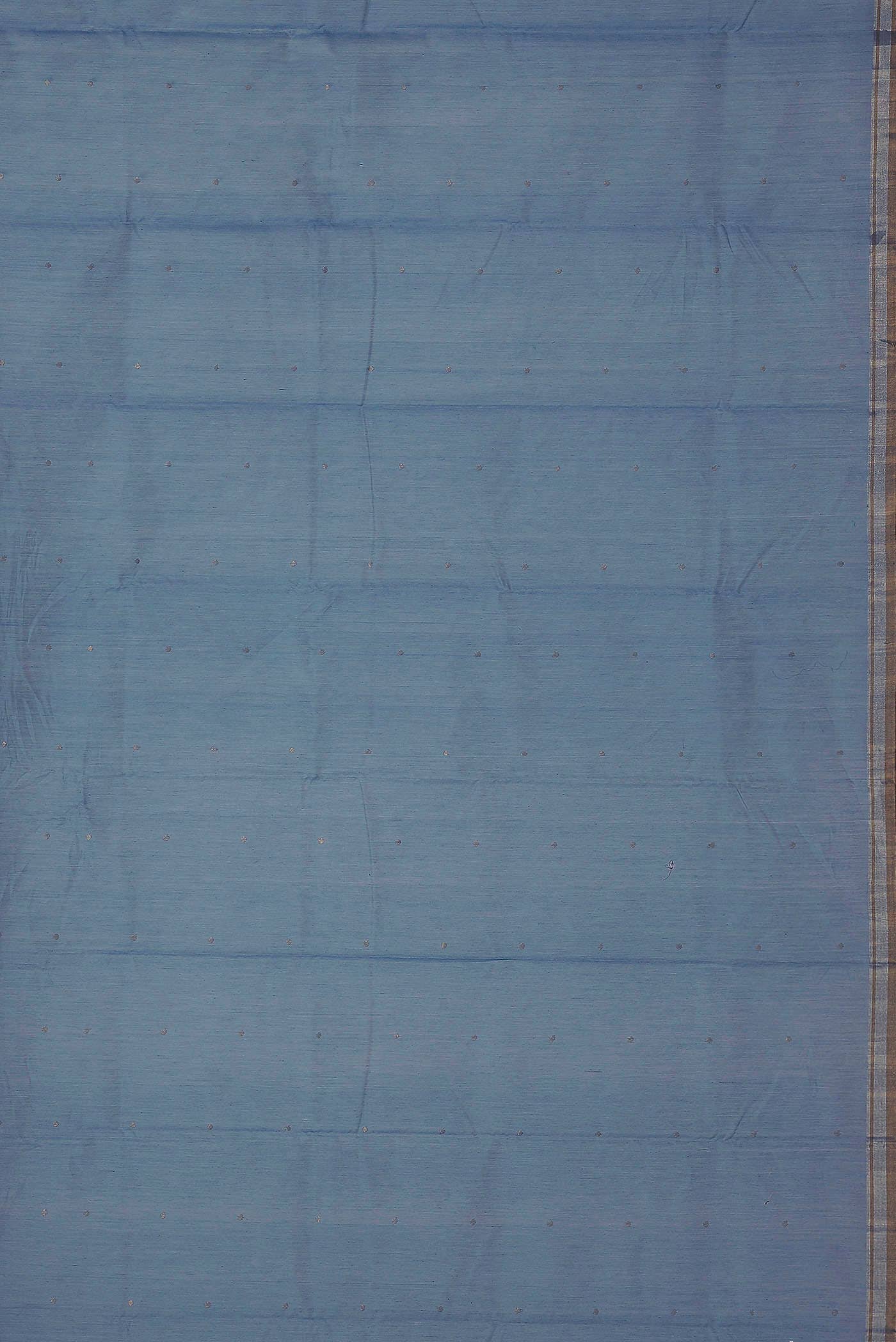 Light Blue Chanderi Silk Cotton Saree
