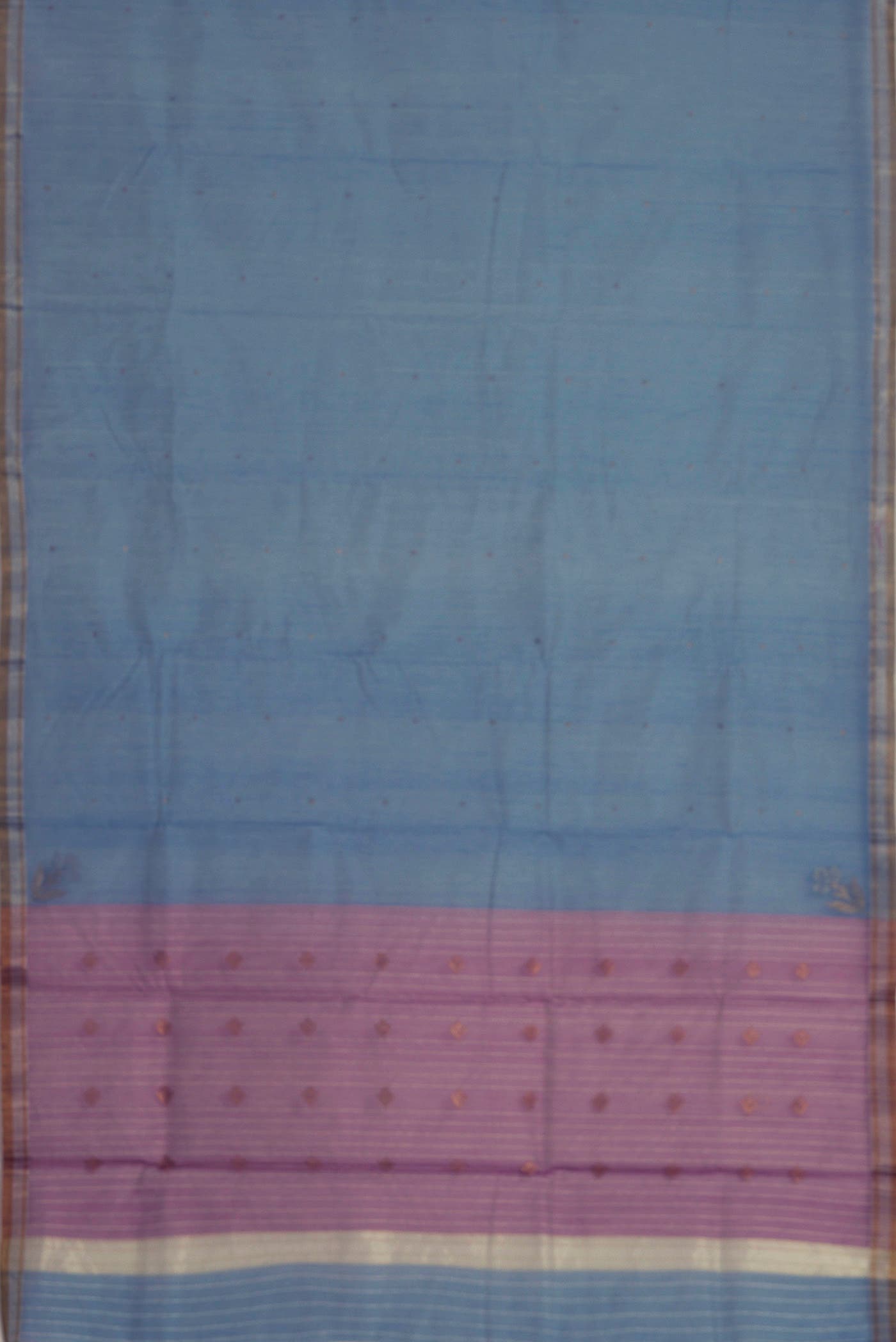 Light Blue Chanderi Silk Cotton Saree