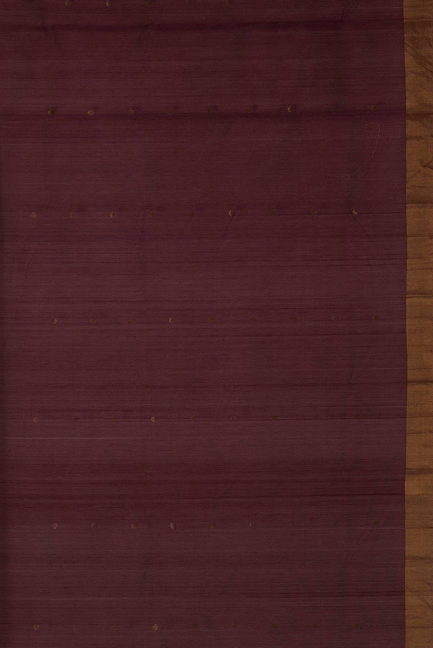 Coffee Brown Chanderi Silk Cotton Saree
