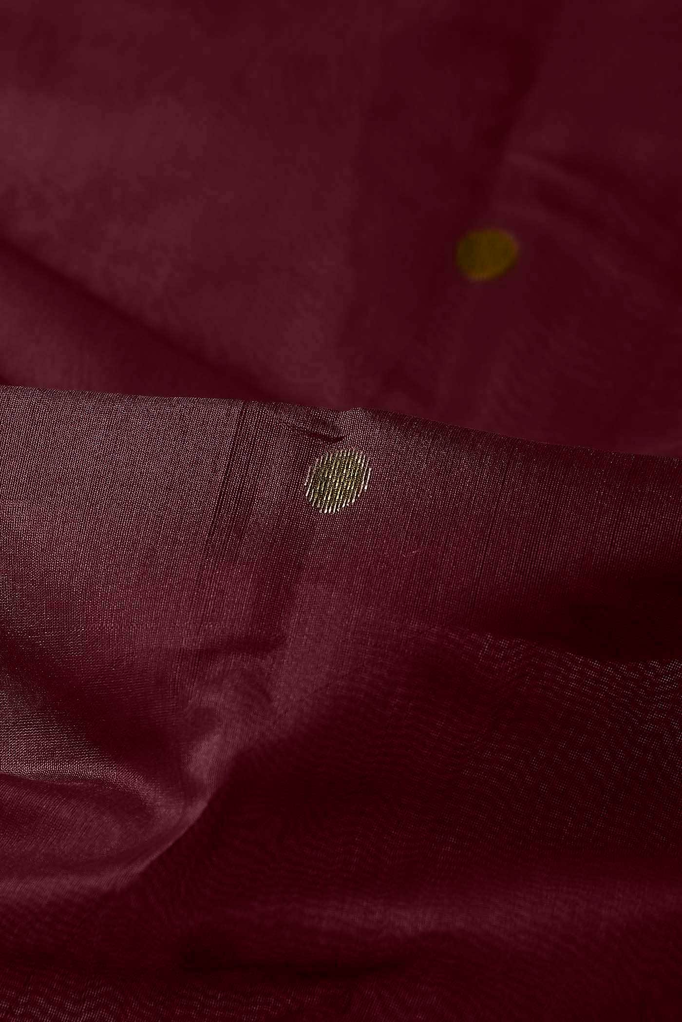Coffee Brown Chanderi Silk Cotton Saree