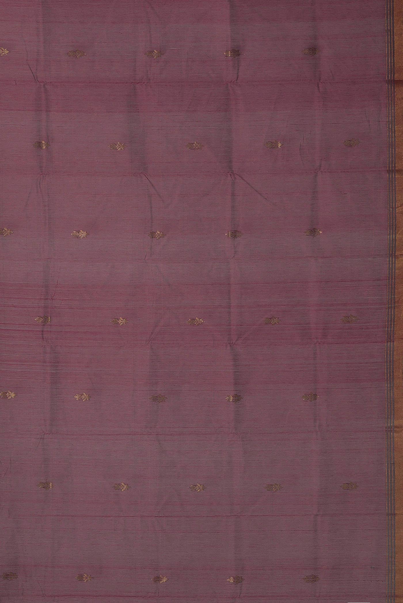 Mauve Chanderi Silk Cotton Saree