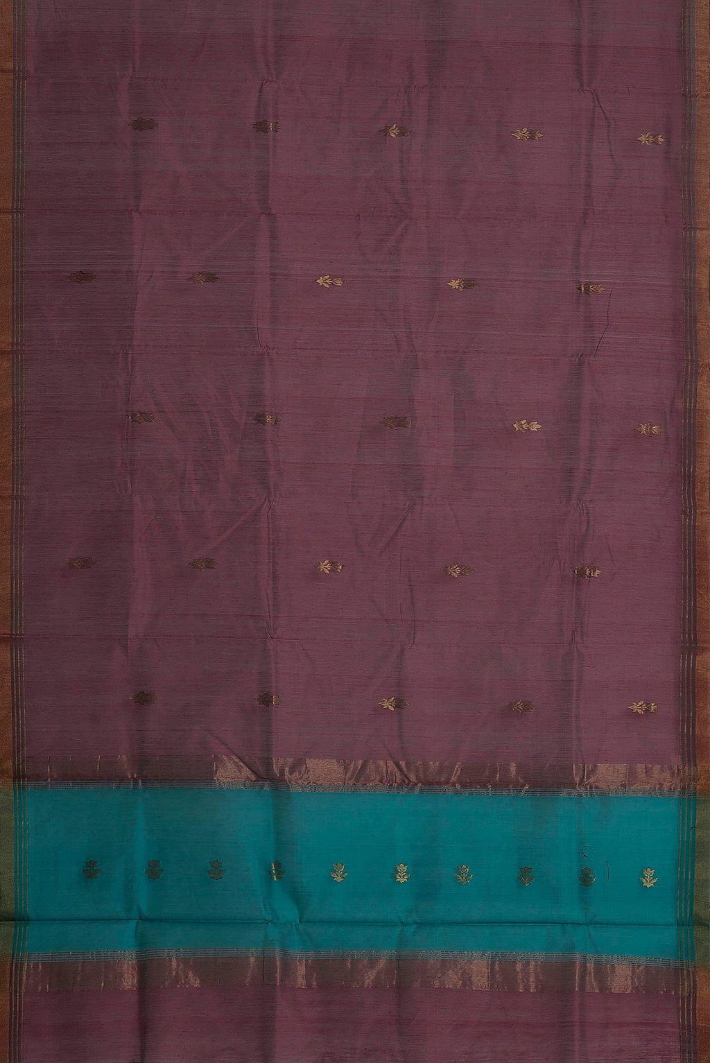 Mauve Chanderi Silk Cotton Saree
