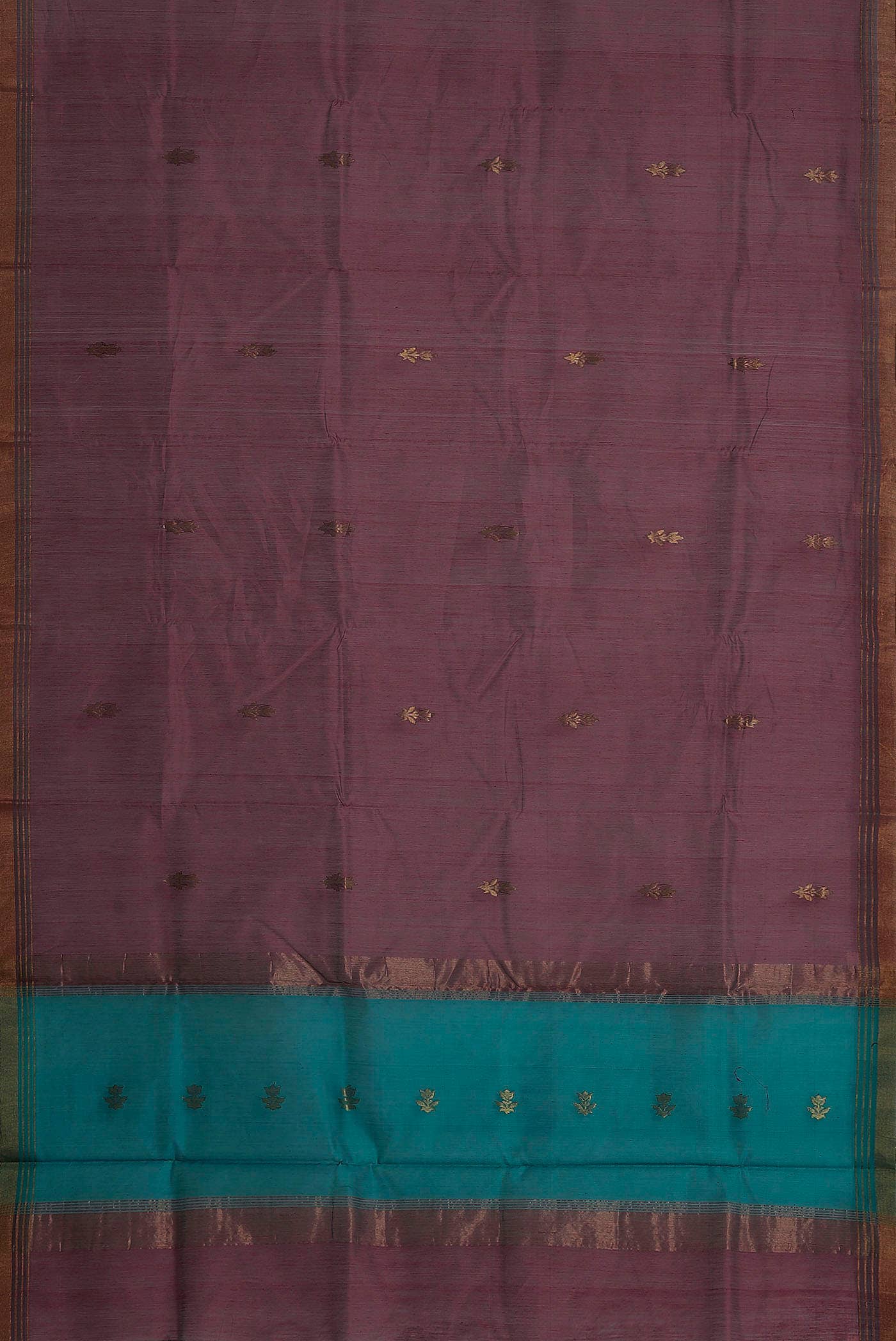 Mauve Chanderi Silk Cotton Saree