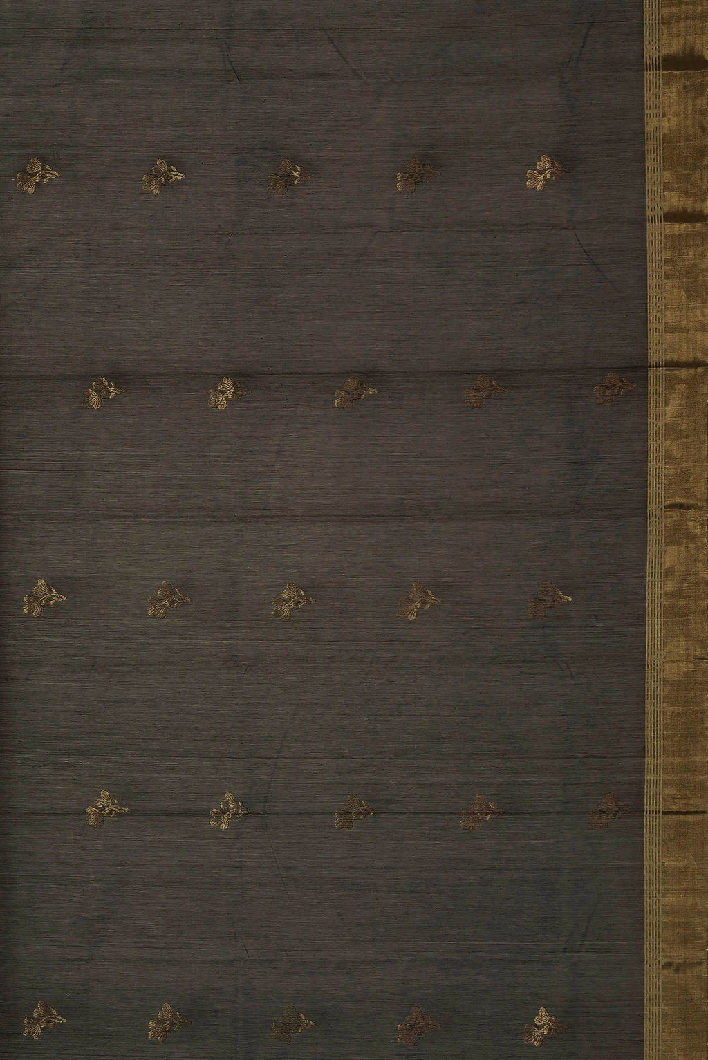 Brown Chanderi Silk Cotton Saree