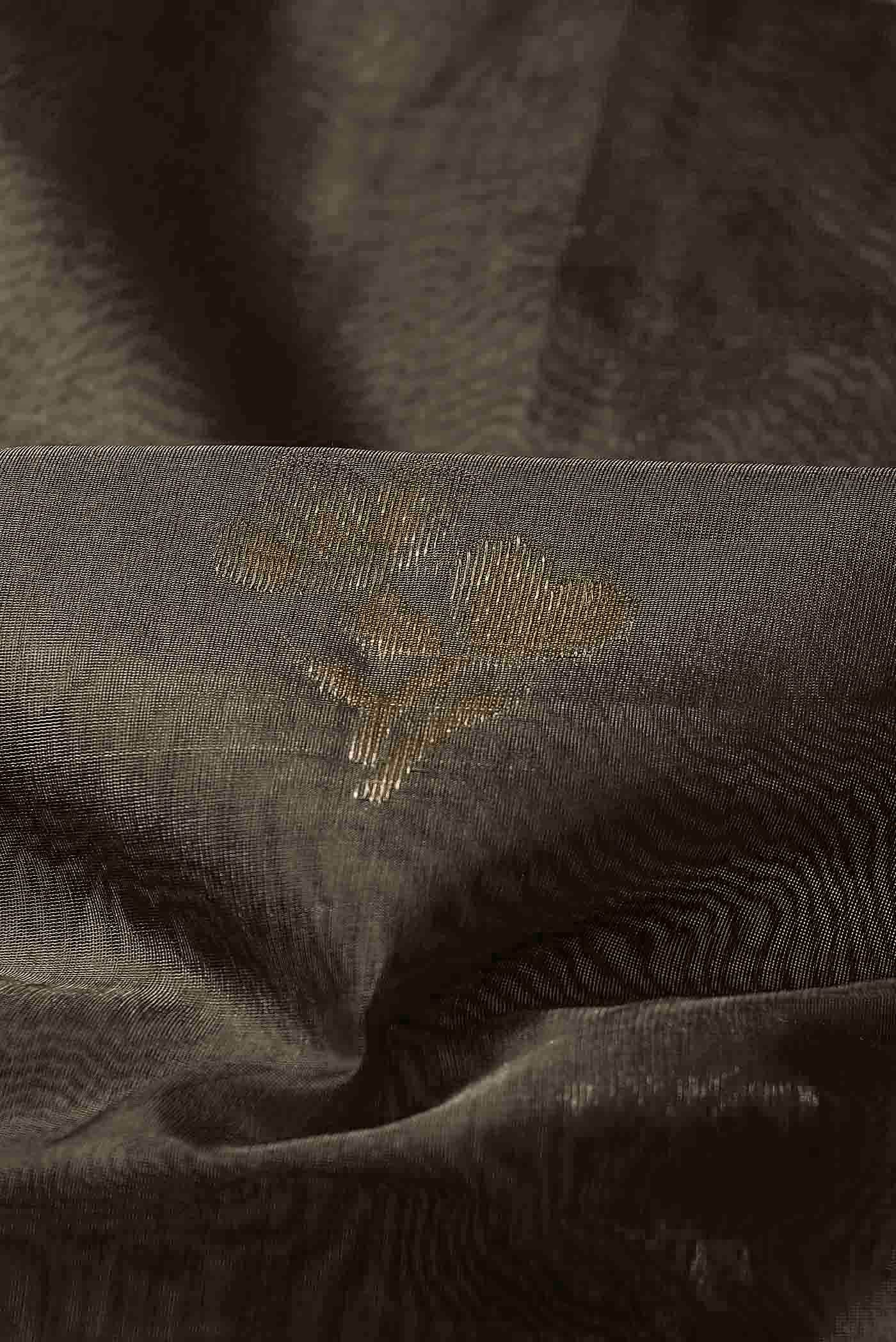 Brown Chanderi Silk Cotton Saree