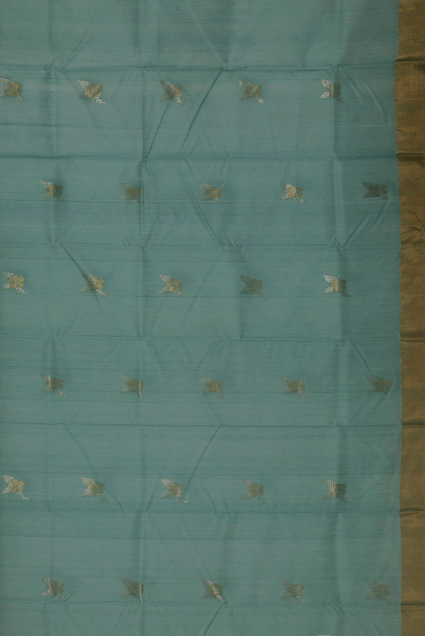 Green Chanderi Silk Cotton Saree