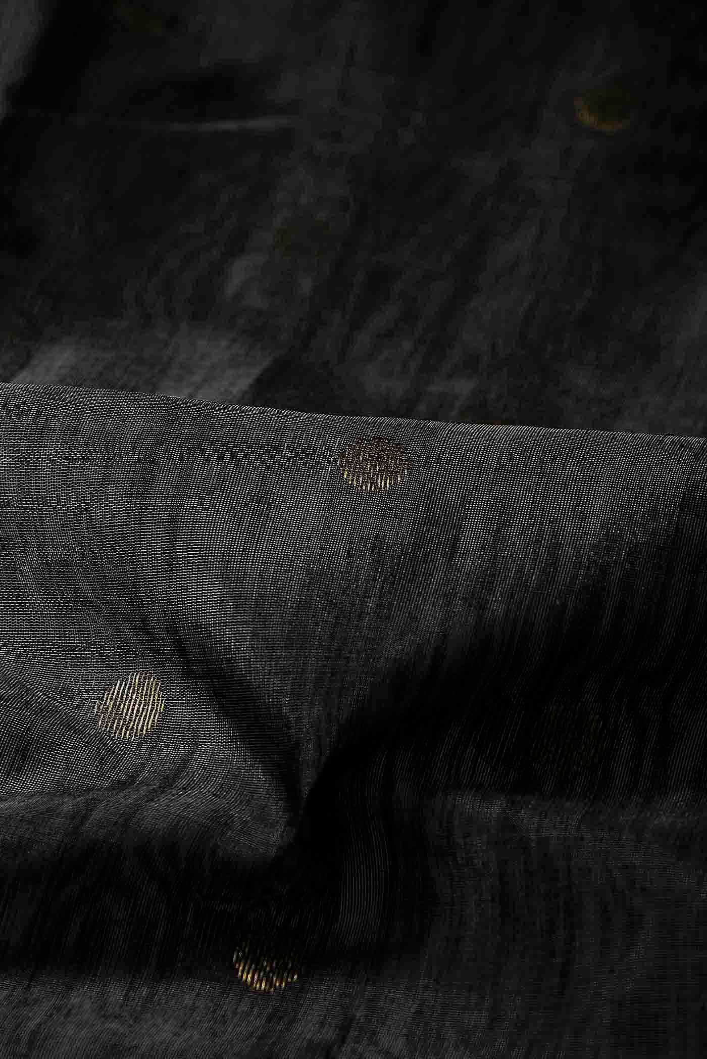 Grey Chanderi Silk Cotton Saree