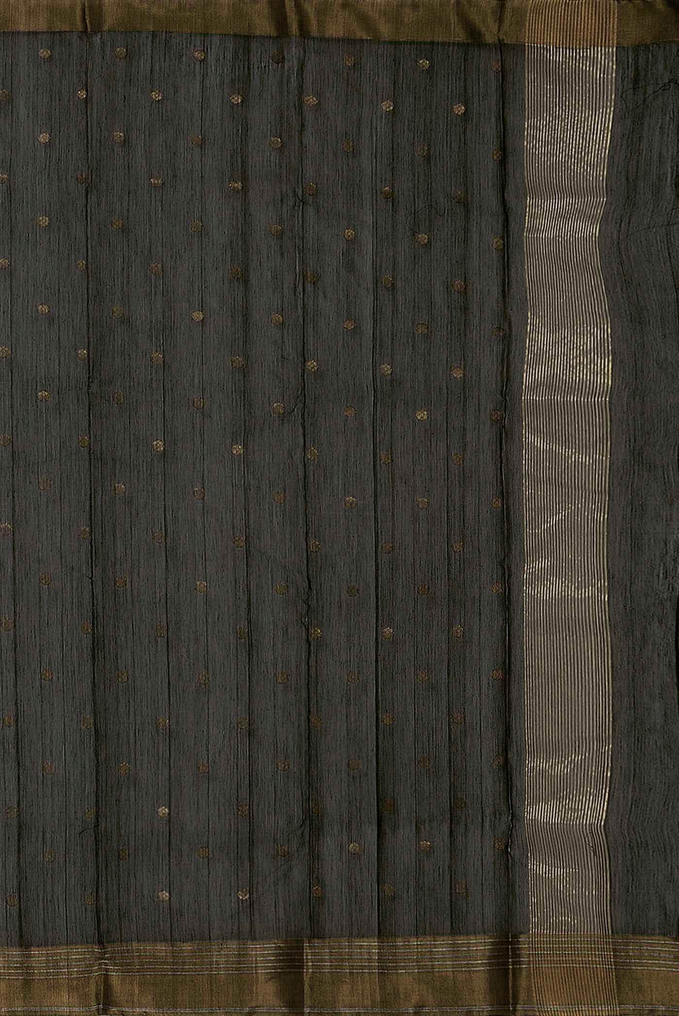 Grey Chanderi Silk Cotton Saree