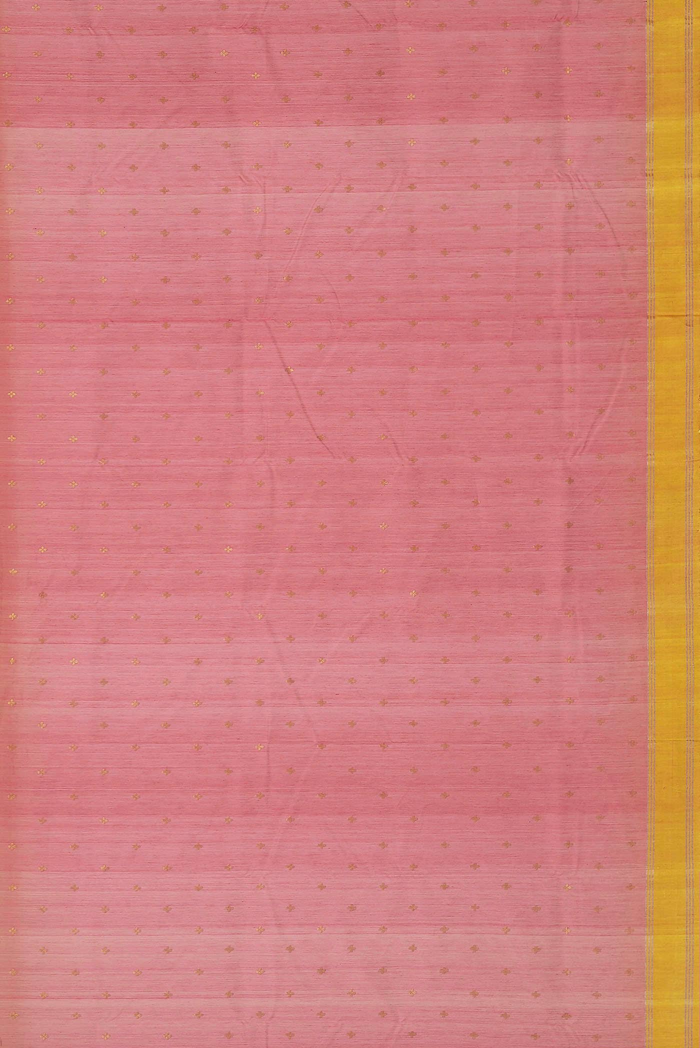 Coral Chanderi Silk Cotton Saree
