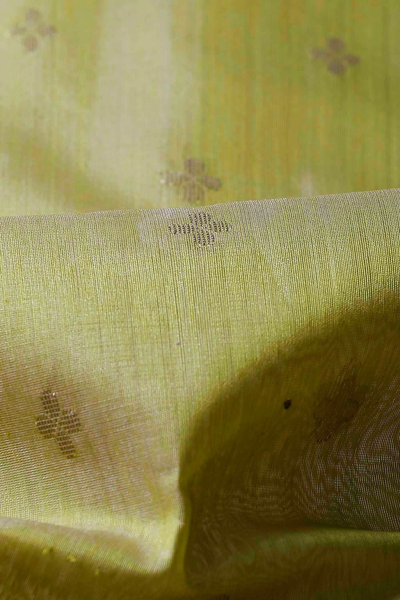 Yellow Chanderi Silk Cotton Saree