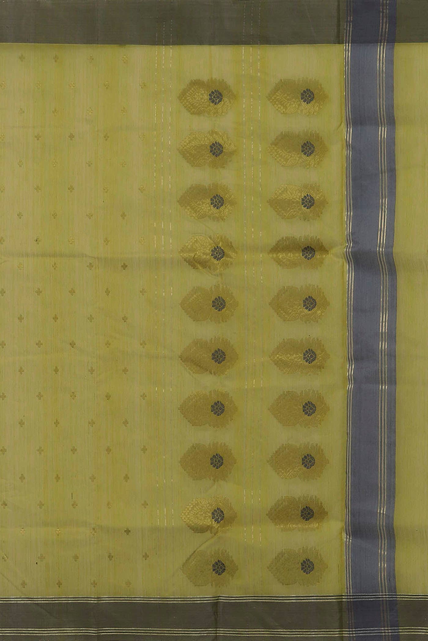 Yellow Chanderi Silk Cotton Saree