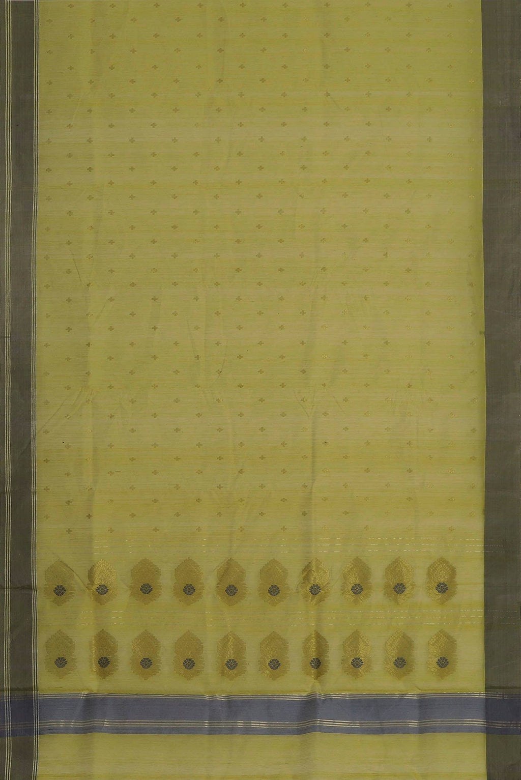 Yellow Chanderi Silk Cotton Saree