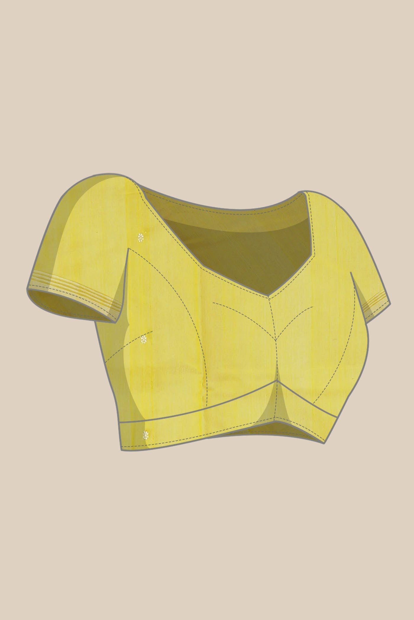 Yellow Chanderi Silk Cotton Saree