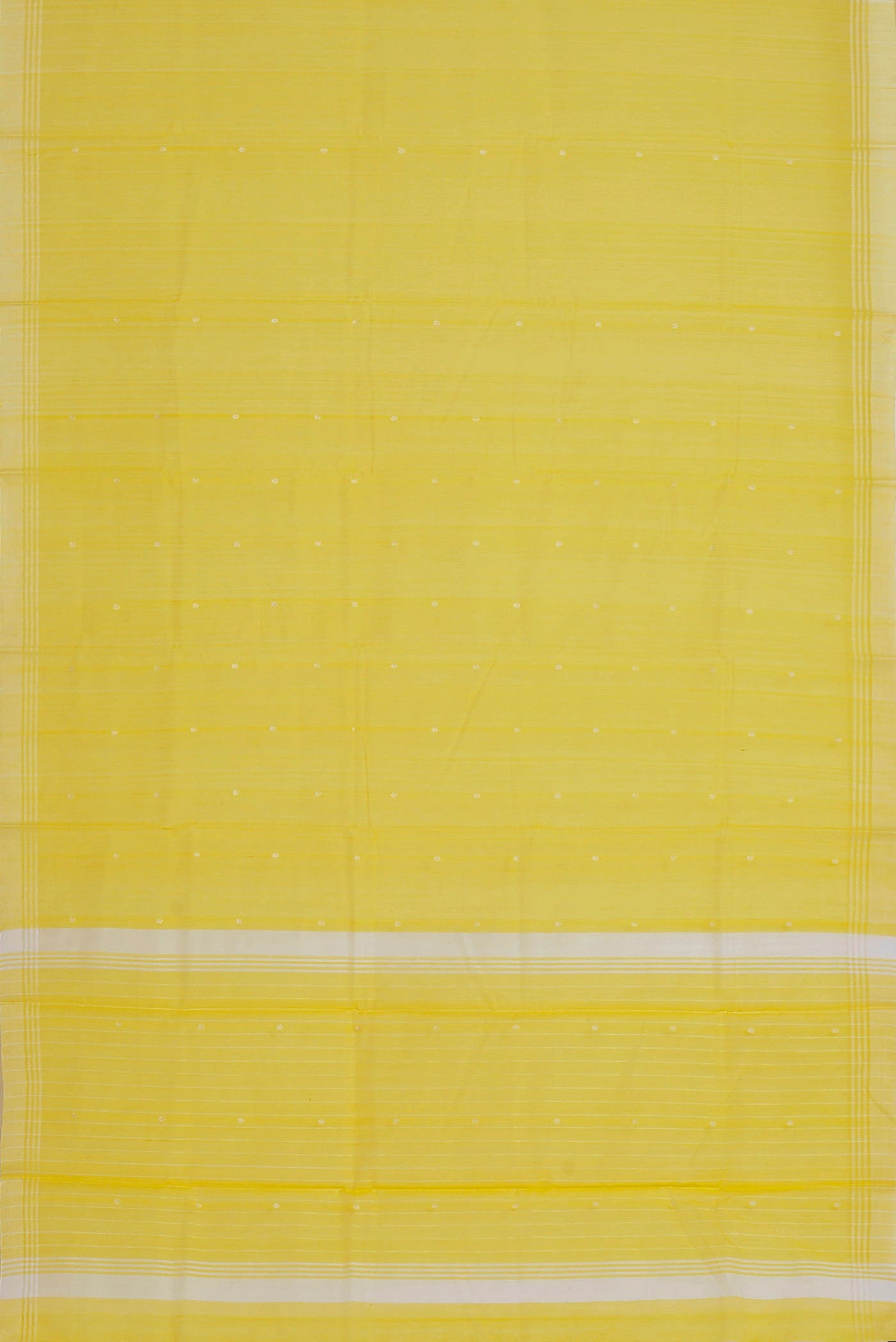 Yellow Chanderi Silk Cotton Saree