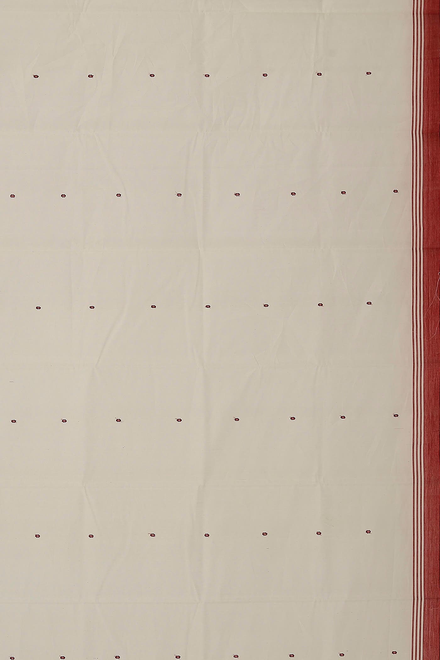 White Chanderi Silk Cotton Saree