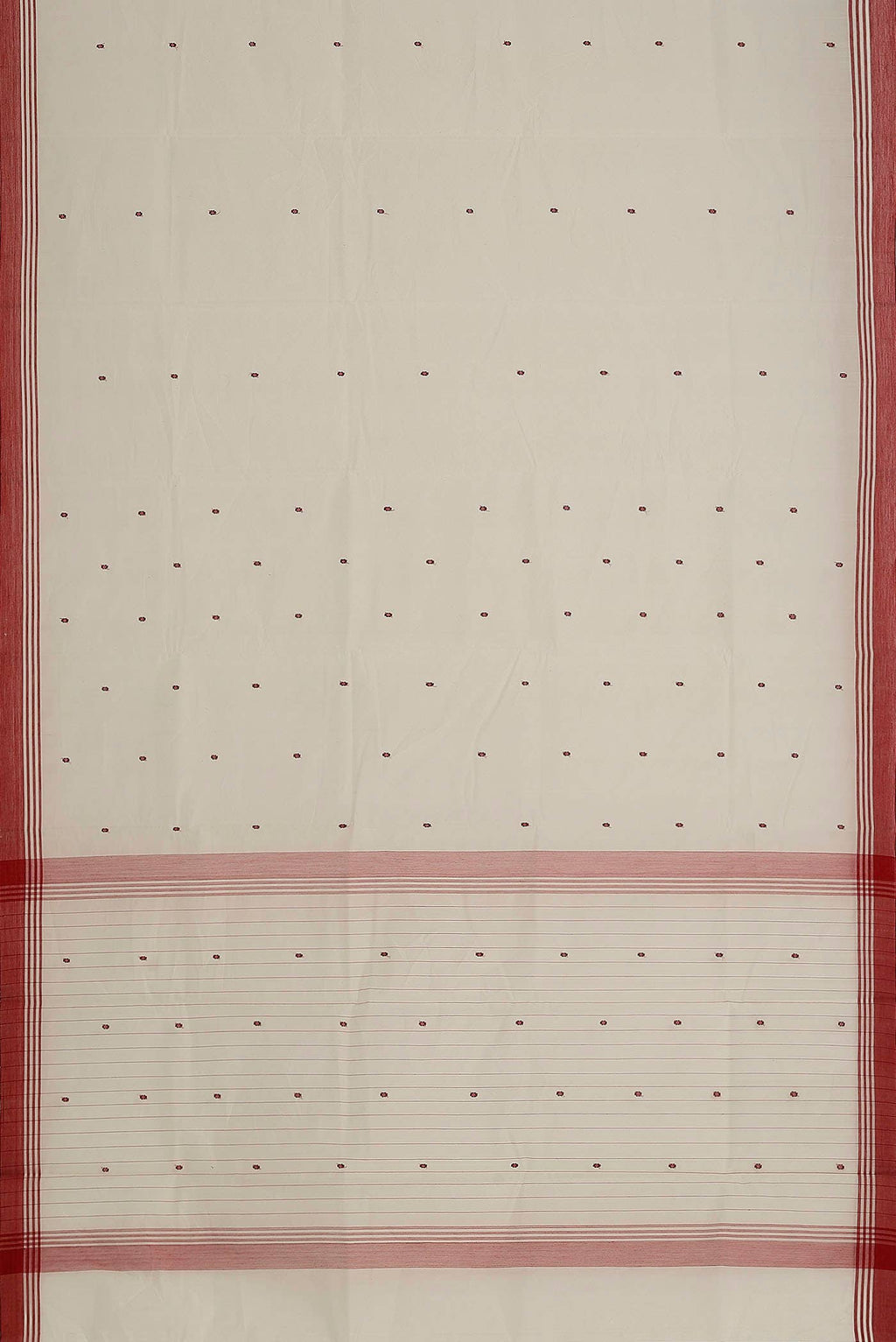 White Chanderi Silk Cotton Saree