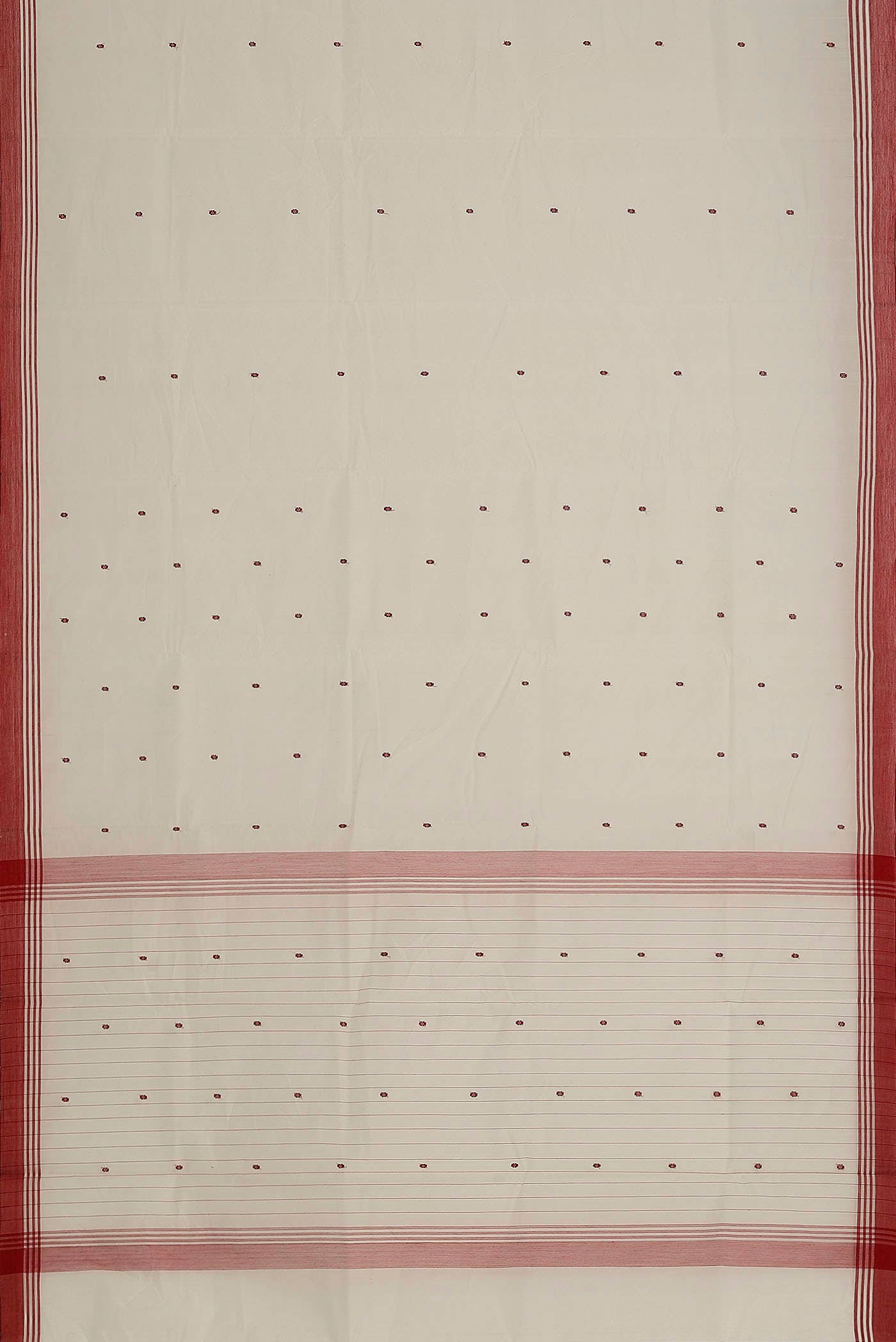 White Chanderi Silk Cotton Saree