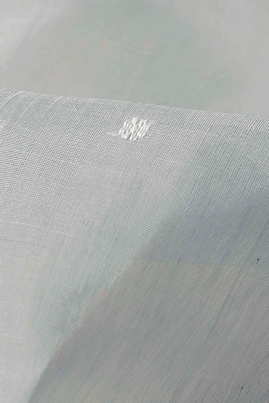 Grey Chanderi Silk Cotton Saree